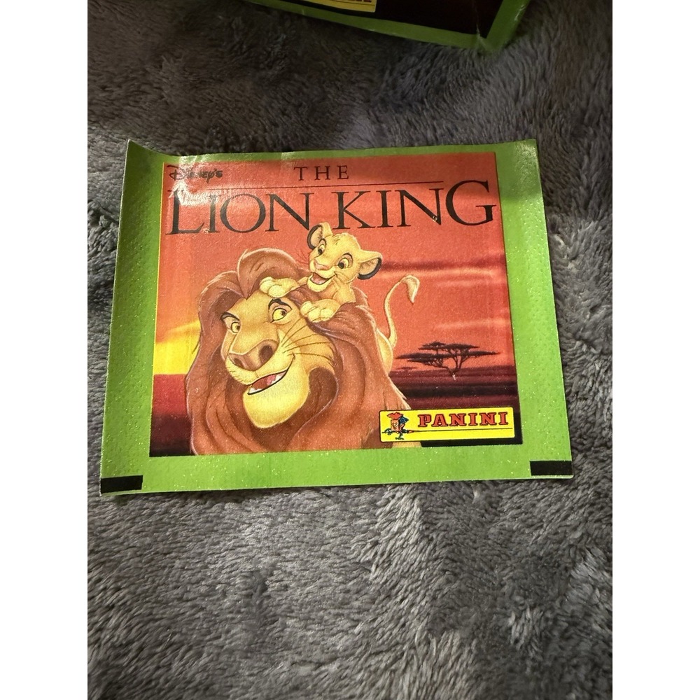 Panini The Lion King VTG 1994 Unopened Pack Of Brand New 6 Album Stickers‎
